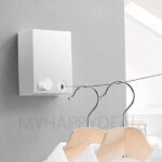 13.8 Feet Telescopic Clothes Hangers Indoor Outdoor Clothes Rack Wall Mounted Magic Laundry Hooks - Image 3